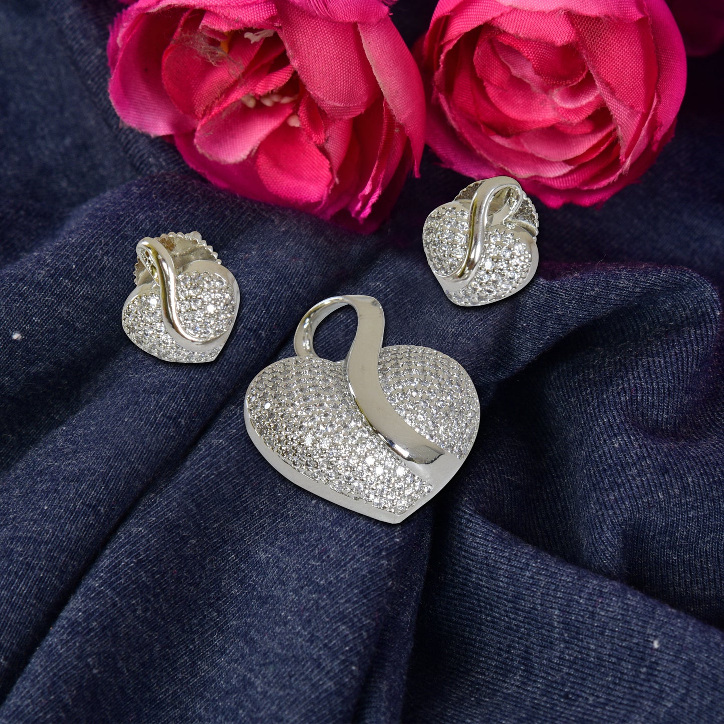 Nitya Pendant Gift Set for Women | Gift Pendant with 2 Earrings | Birthday Gifts For Women Valentine Gift for Girls