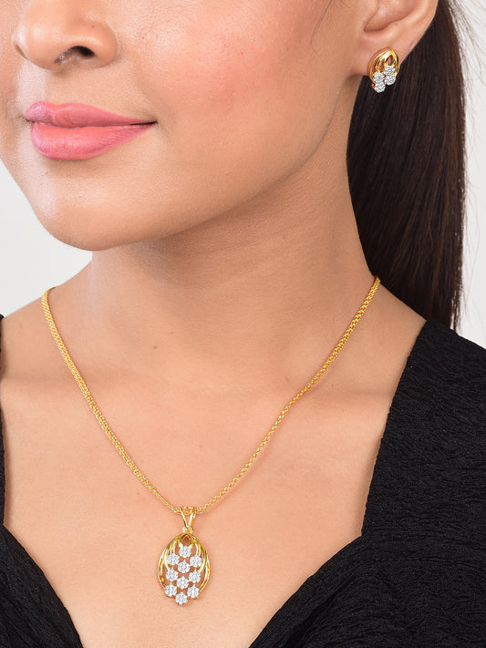 Nitya Pendant Gift Set for Women | Gift Pendant with 2 Earrings | Birthday Gifts For Women Valentine Gift for Girls