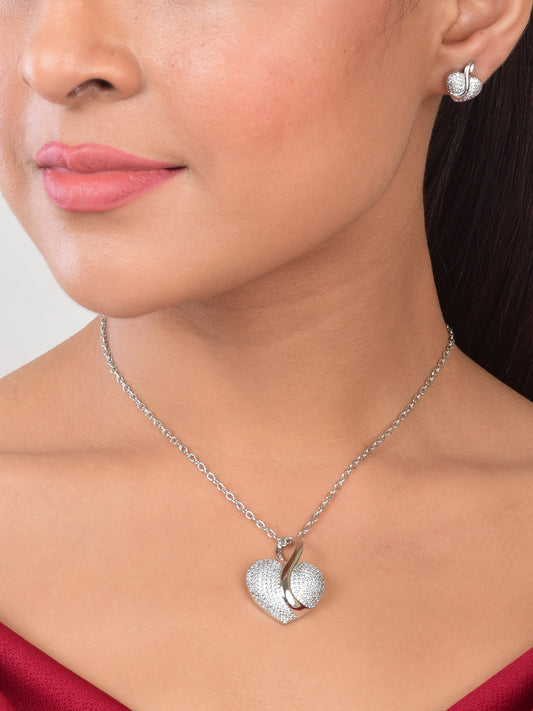 Nitya Pendant Gift Set for Women | Gift Pendant with 2 Earrings | Birthday Gifts For Women Valentine Gift for Girls