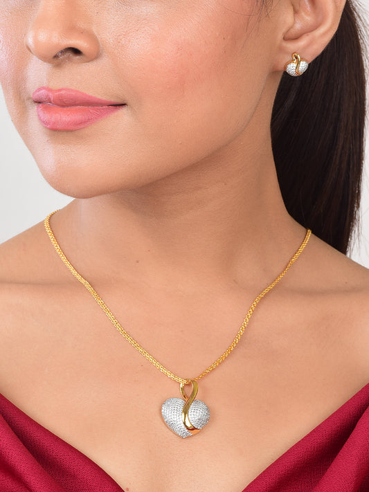 Nitya Pendant Gift Set for Women | Gift Pendant with 2 Earrings | Birthday Gifts For Women Valentine Gift for Girls