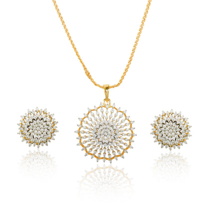 Nitya Pendant Gift Set for Women | Gift Pendant with 2 Earrings | Birthday Gifts For Women Valentine Gift for Girls