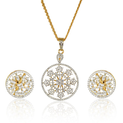 Nitya Pendant Gift Set for Women | Gift Pendant with 2 Earrings | Birthday Gifts For Women Valentine Gift for Girls