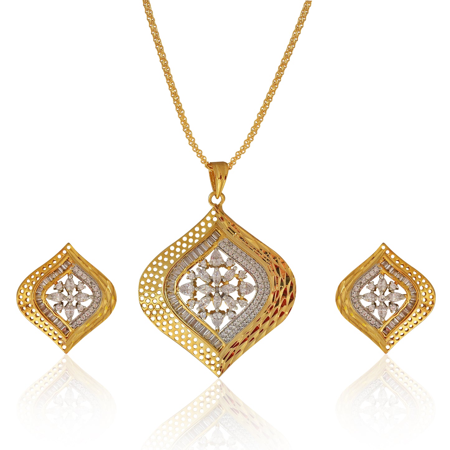 Nitya Pendant Gift Set for Women | Gift Pendant with 2 Earrings | Birthday Gifts For Women Valentine Gift for Girls