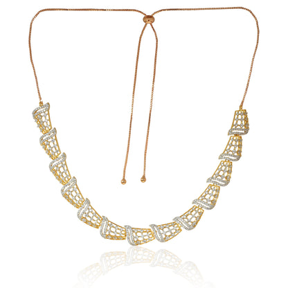 Jewellery Set for Women American Diamond Necklace for Women, Pendant Set with Stud Earring, Valentine Gift for Girls