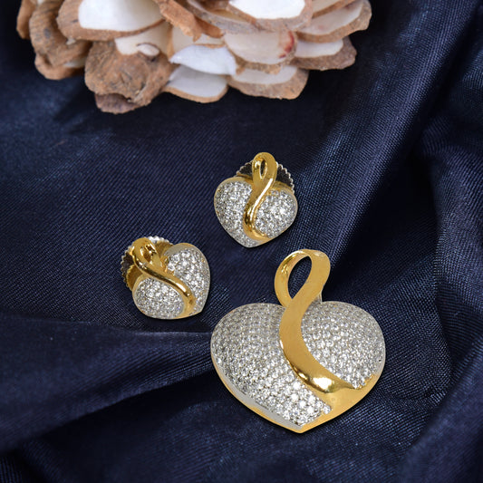 Nitya Pendant Gift Set for Women | Gift Pendant with 2 Earrings | Birthday Gifts For Women Valentine Gift for Girls