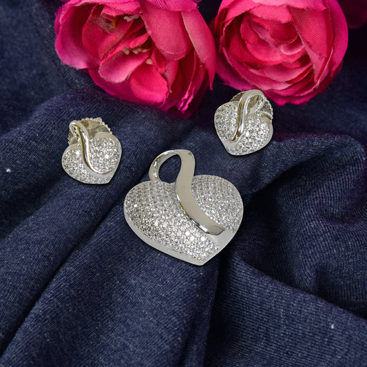 Nitya Pendant Gift Set for Women | Gift Pendant with 2 Earrings | Birthday Gifts For Women Valentine Gift for Girls