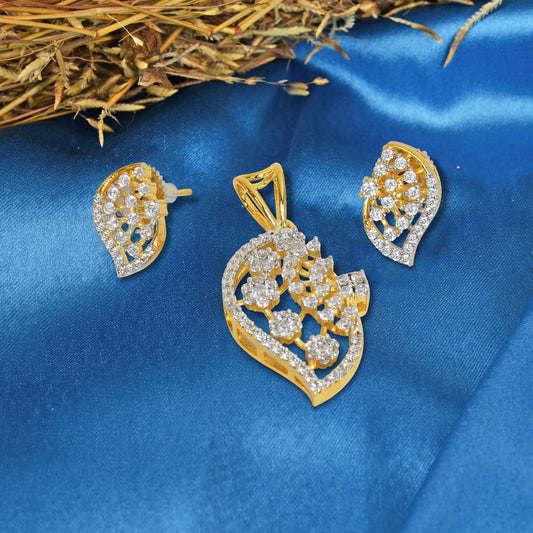 Nitya Pendant Gift Set for Women | Gift Pendant with 2 Earrings | Birthday Gifts For Women Valentine Gift for Girls