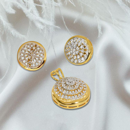 Nitya Pendant Gift Set for Women | Gift Pendant with 2 Earrings | Birthday Gifts For Women Valentine Gift for Girls
