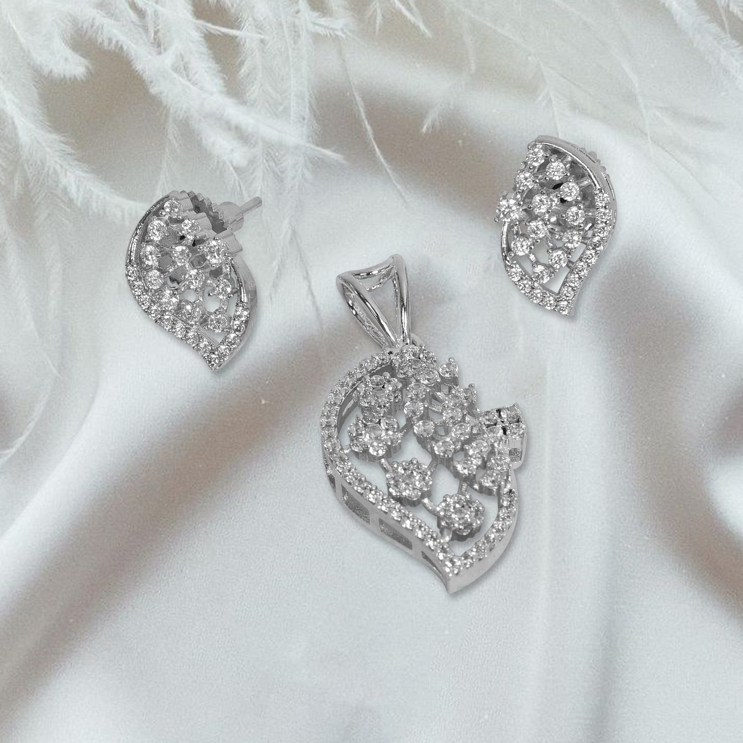 Nitya Pendant Gift Set for Women | Gift Pendant with 2 Earrings | Birthday Gifts For Women Valentine Gift for Girls