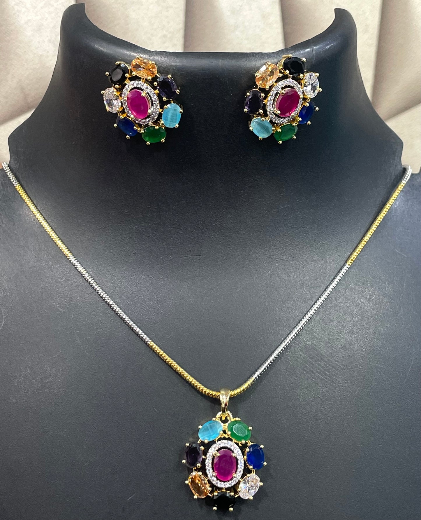 Nitya Pendant Gift Set for Women | Gift Pendant with 2 Earrings | Birthday Gifts For Women Valentine Gift for Girls