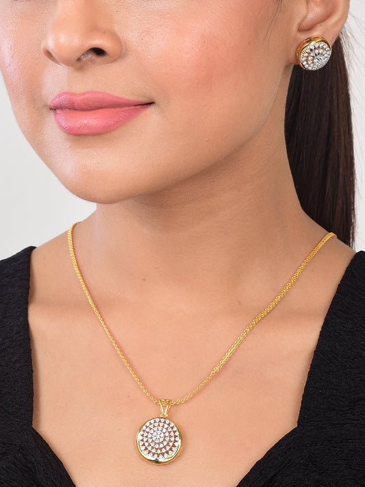 Nitya Pendant Gift Set for Women | Gift Pendant with 2 Earrings | Birthday Gifts For Women Valentine Gift for Girls