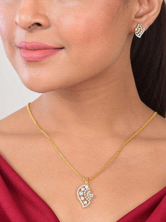 Nitya Pendant Gift Set for Women | Gift Pendant with 2 Earrings | Birthday Gifts For Women Valentine Gift for Girls